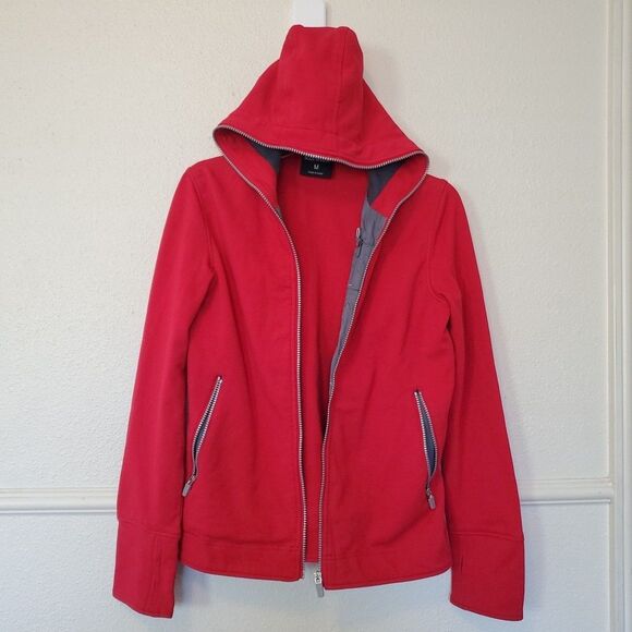 SCOTTeVEST  Tec Hoodie Mens M Red Multi Pocket Full Zip Long Sleeve Tactical TEC - Picture 1 of 16